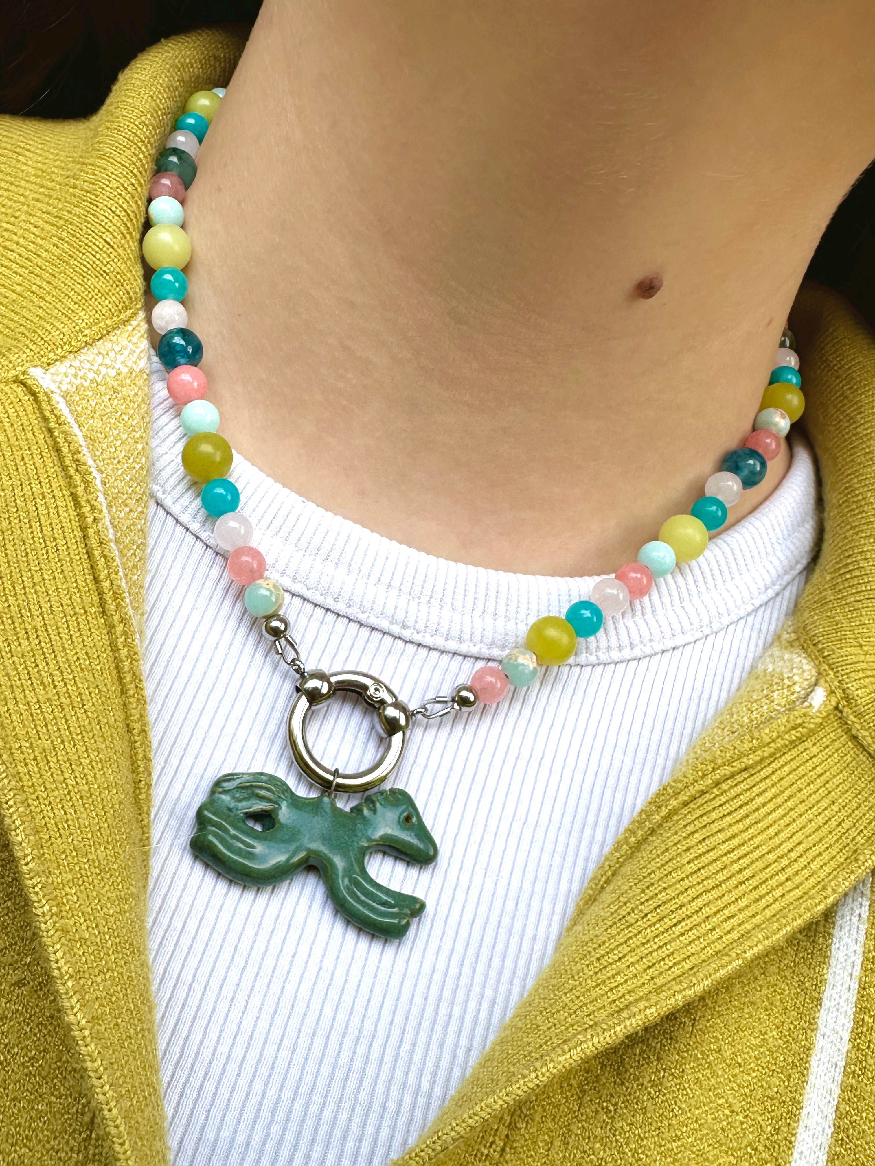 Green-Blue Lucky Horse