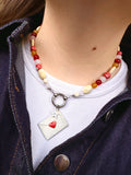 Beige-Red Love Letter