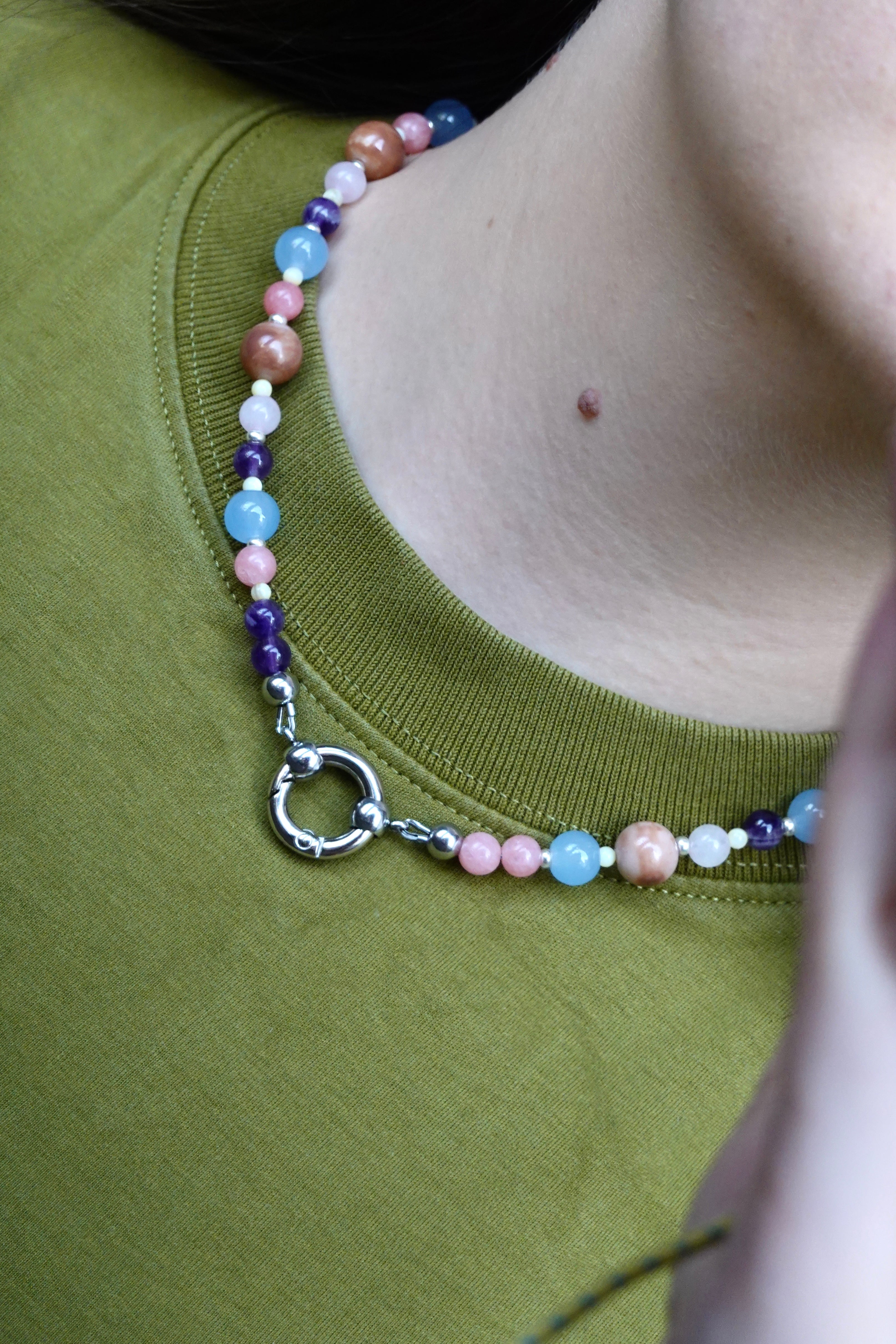 Beaded Necklace | Cinnamon Glaze