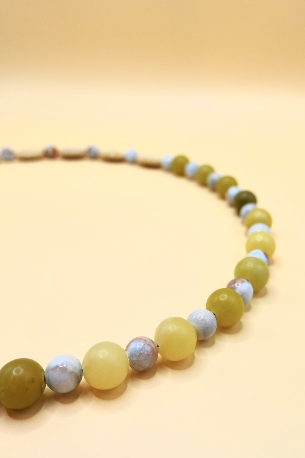 Beaded Necklace | Lime Frost